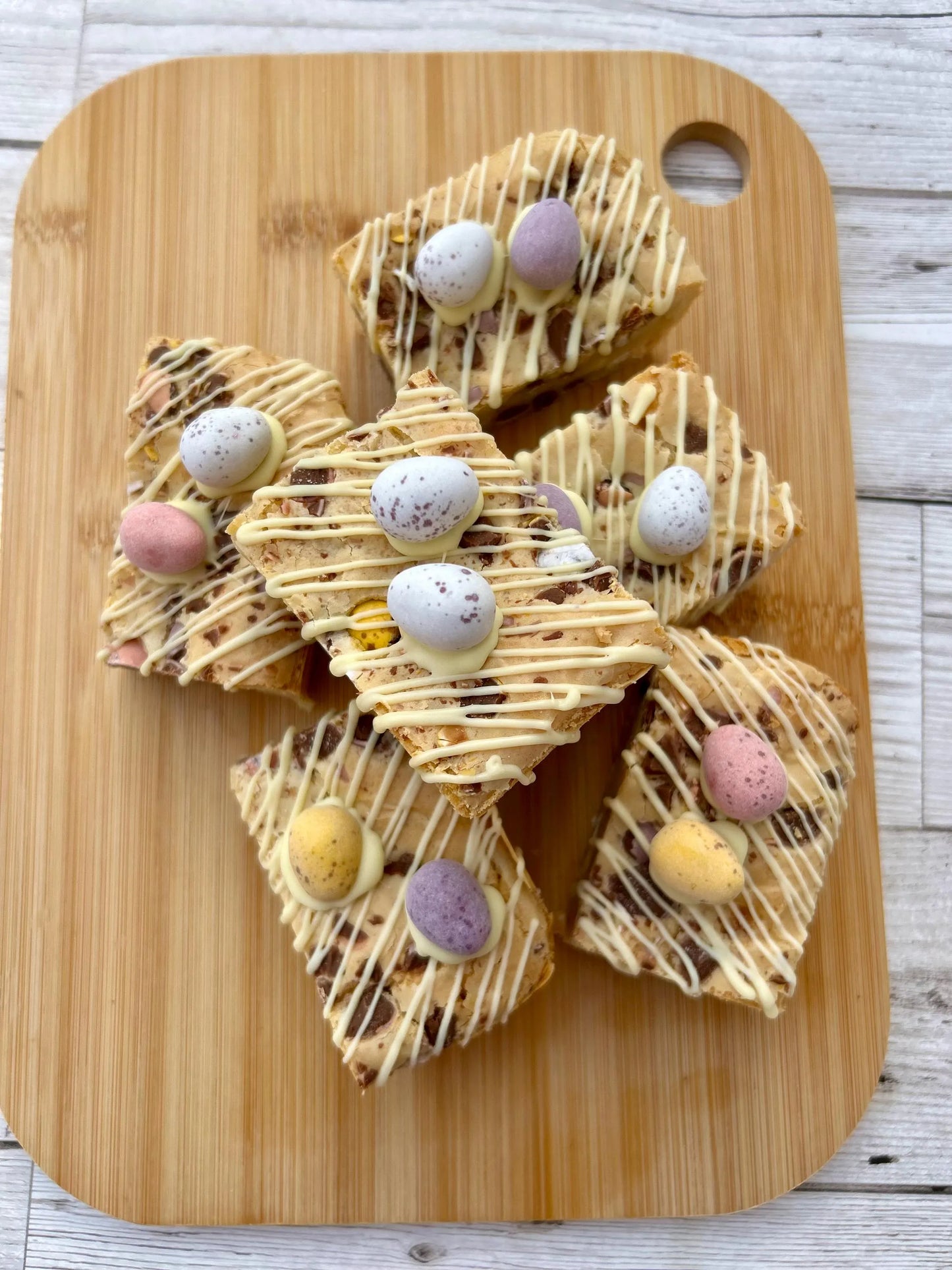 Mini Eggs Fully Loaded White Chocolate Chunky Easter Blondies