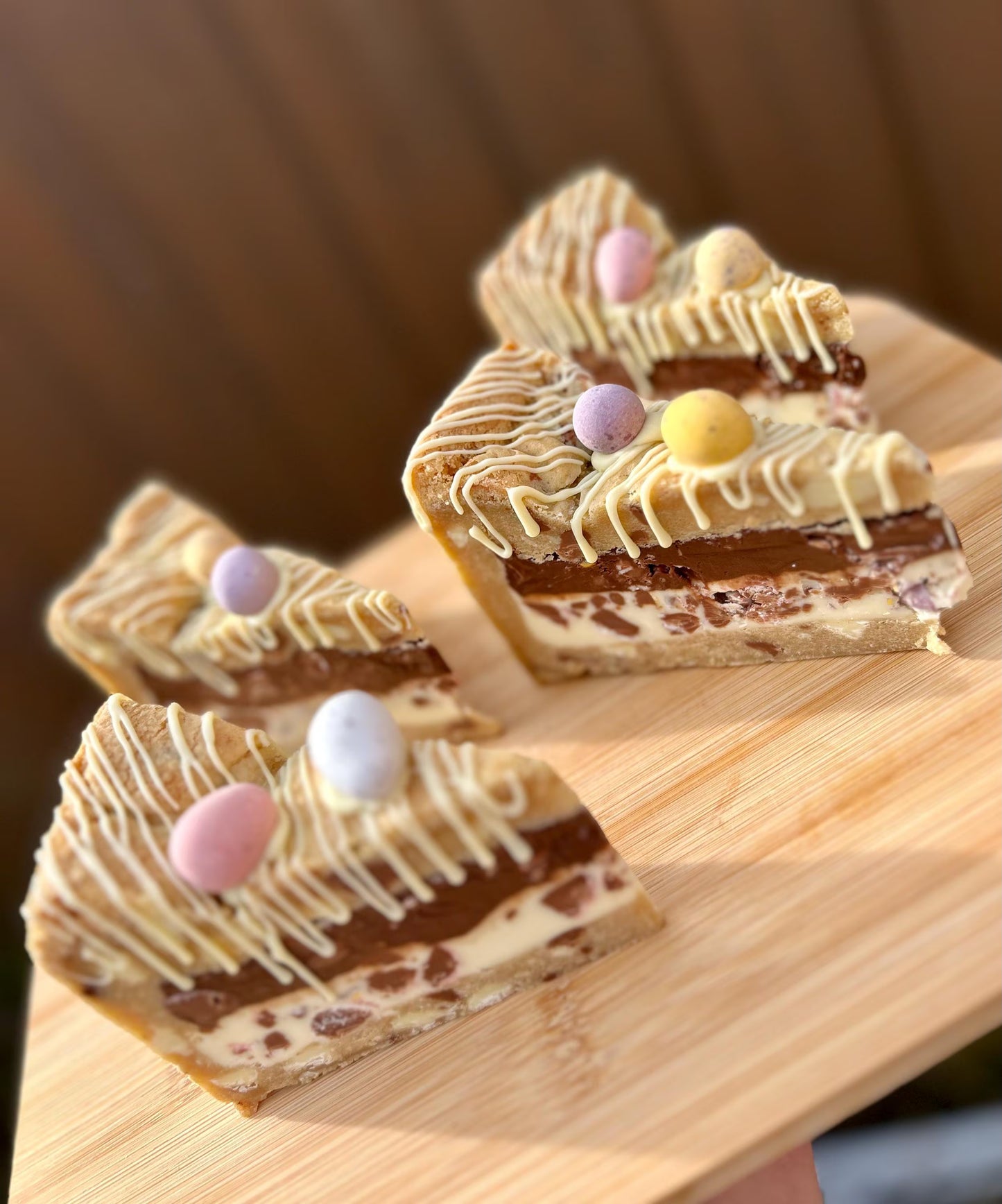 Milk & White Chocolate Mini Egg Cookie Pie