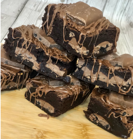 Fully Loaded Galaxy Cookie Crumble Chocolate Brownies