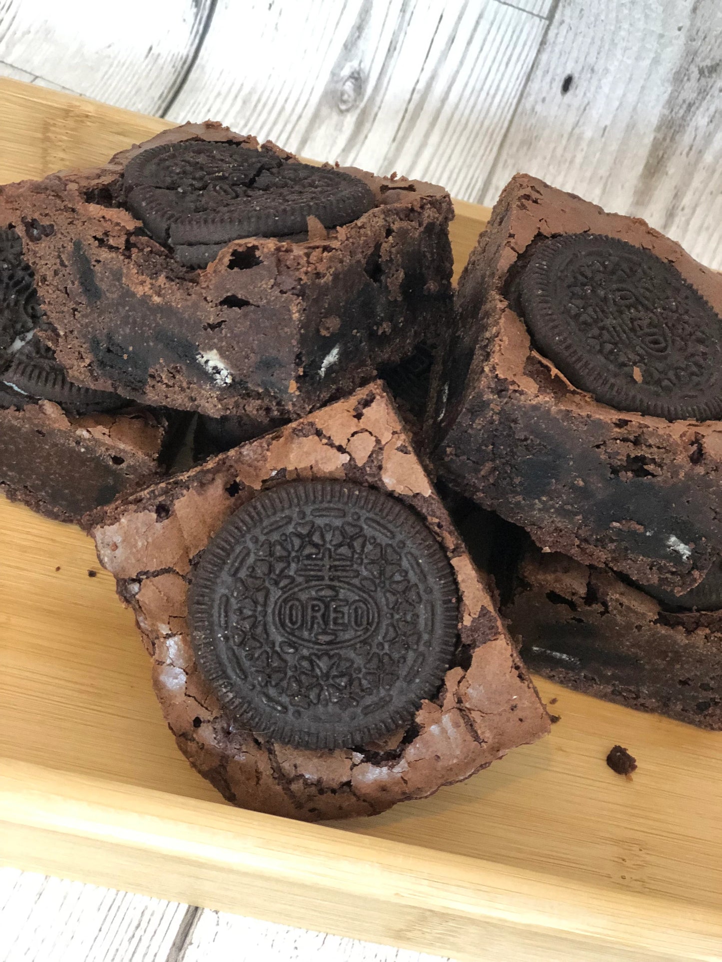 Chunky Fully Loaded Oreo Cookies and Cream Chocolate Brownies