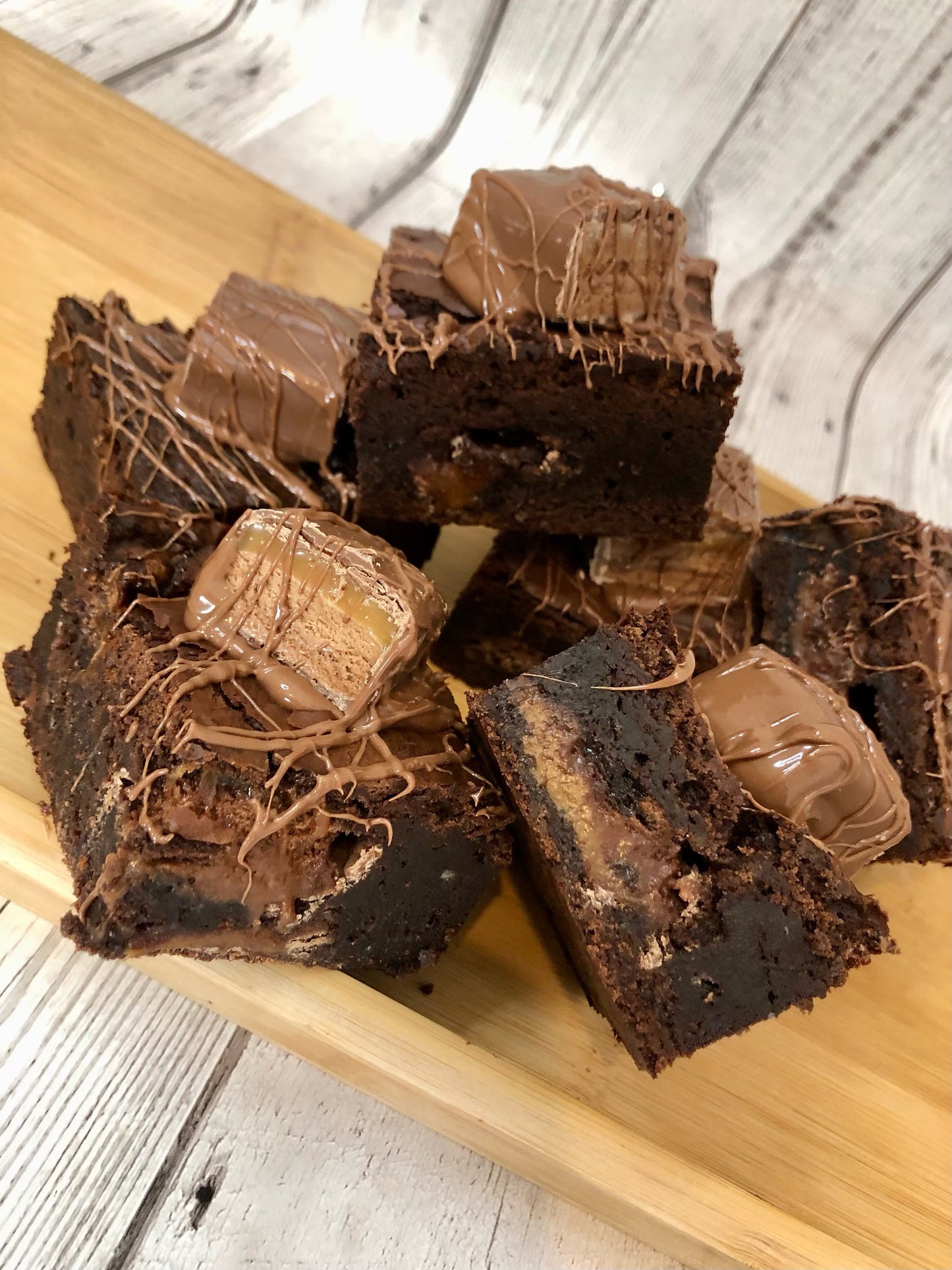 Chunky Fully Loaded Mars Bar Chocolate Brownies