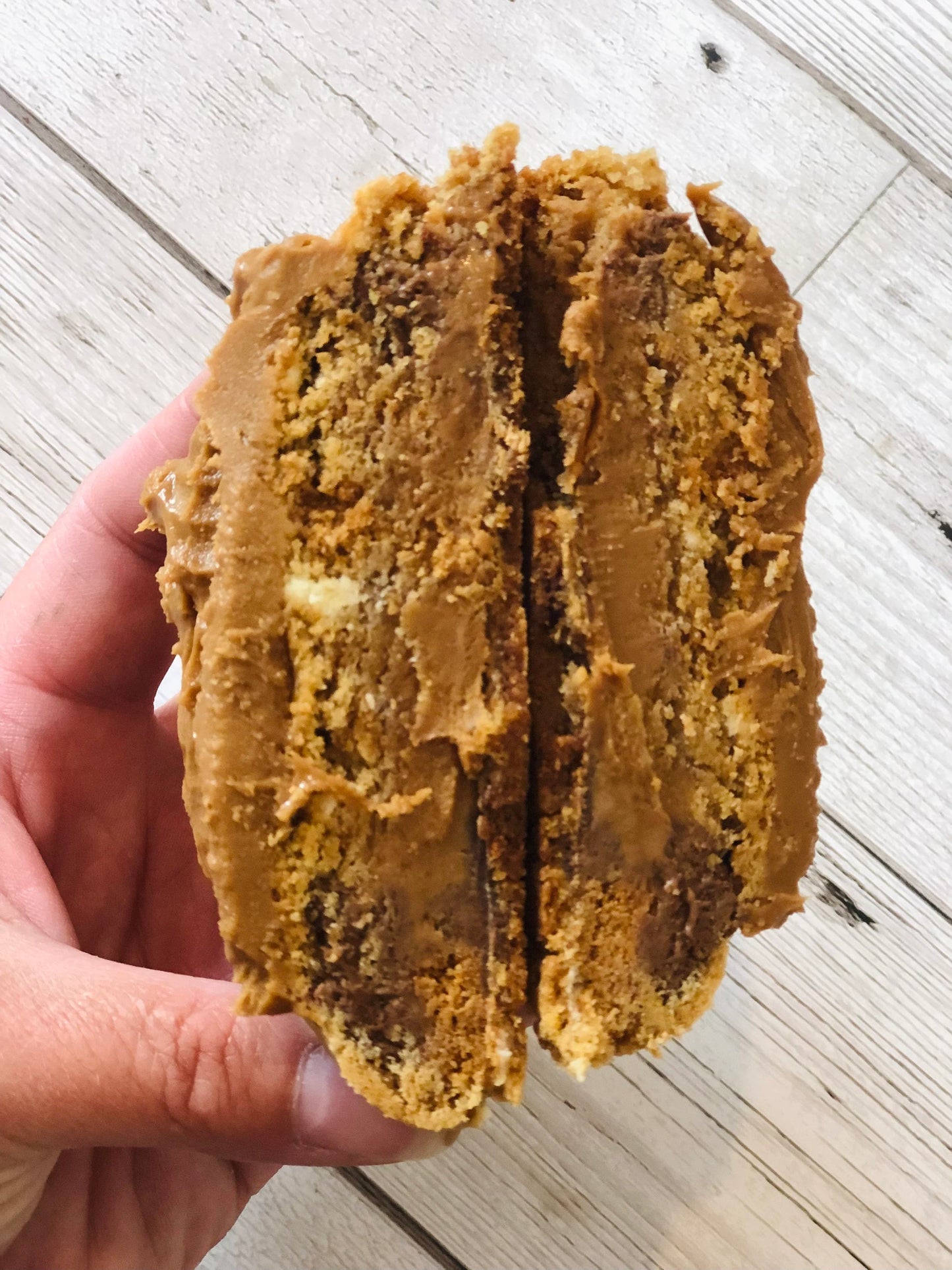 Biscoff Stuffed NYC Cookies