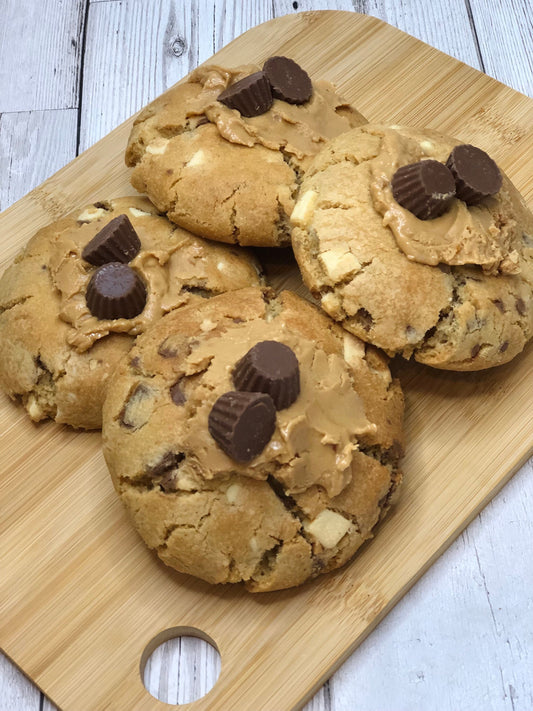 Reece's Peanut Butter Stuffed NYC Cookies