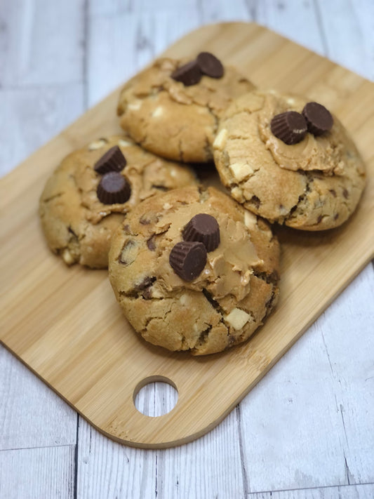 Reece's Peanut Butter Stuffed NYC Cookies