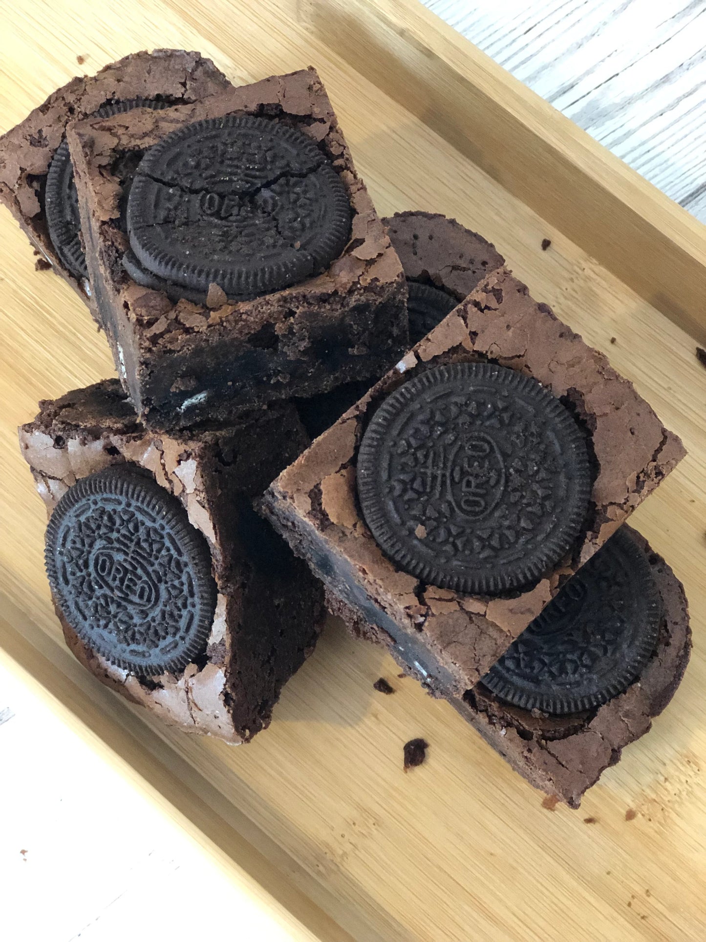 Chunky Fully Loaded Oreo Cookies and Cream Chocolate Brownies