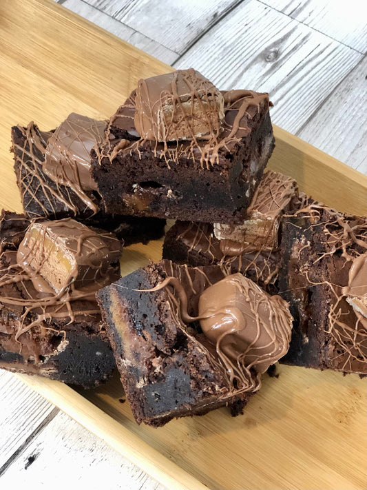 Chunky Fully Loaded Mars Bar Chocolate Brownies