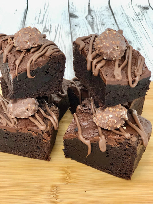 Ferrero Rocher & Nutella Chunky Chocolate Brownies