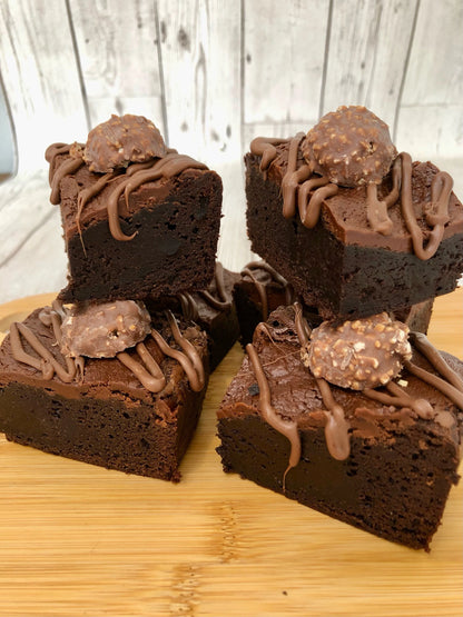 Ferrero Rocher & Nutella Chunky Chocolate Brownies