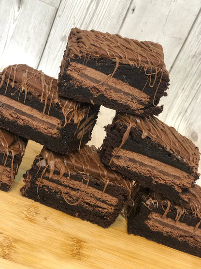Fully Loaded Bourbon Biscuit Chocolate Brownies