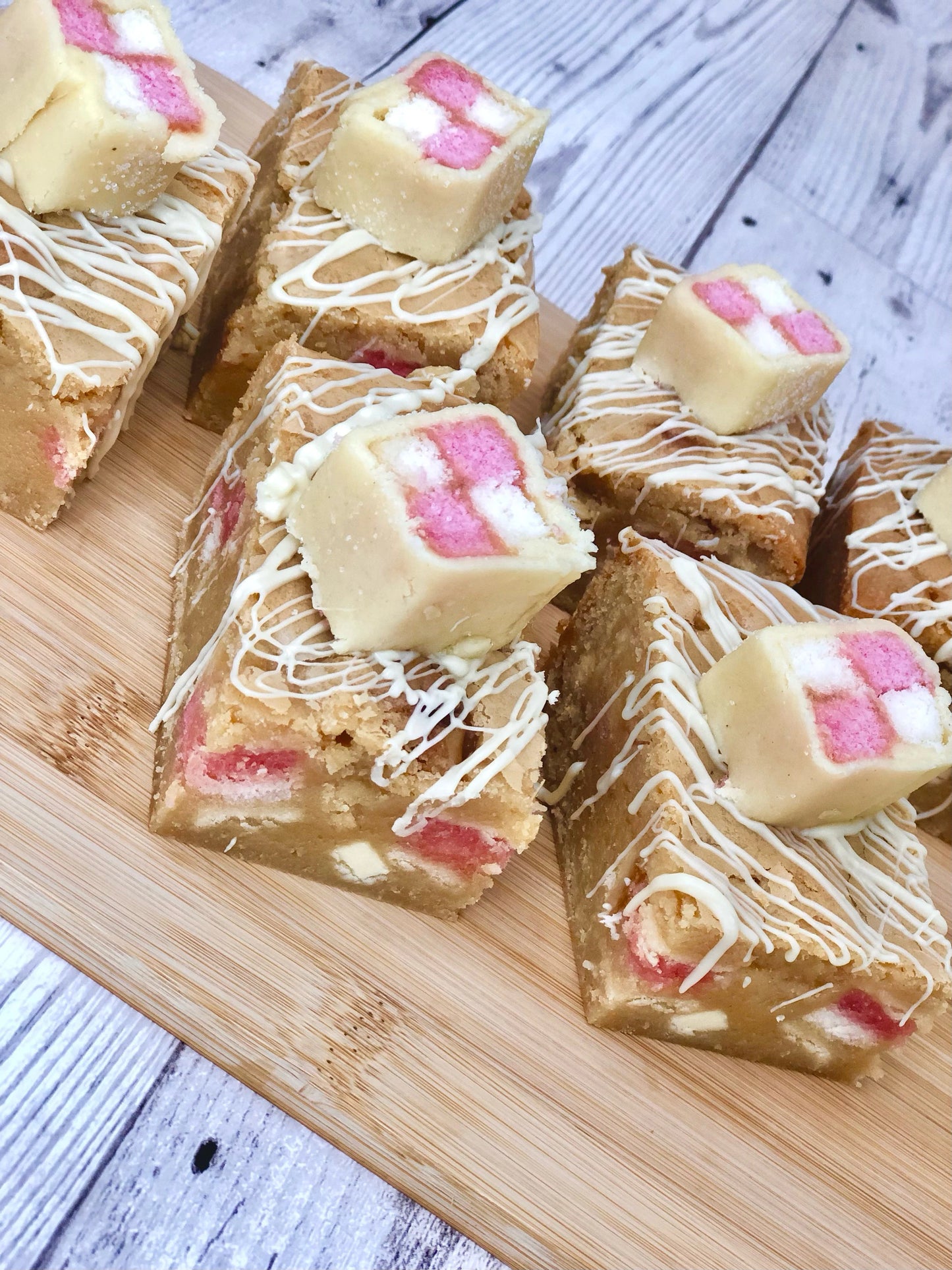Battenberg Fully Loaded White Chocolate Chunky Blondies