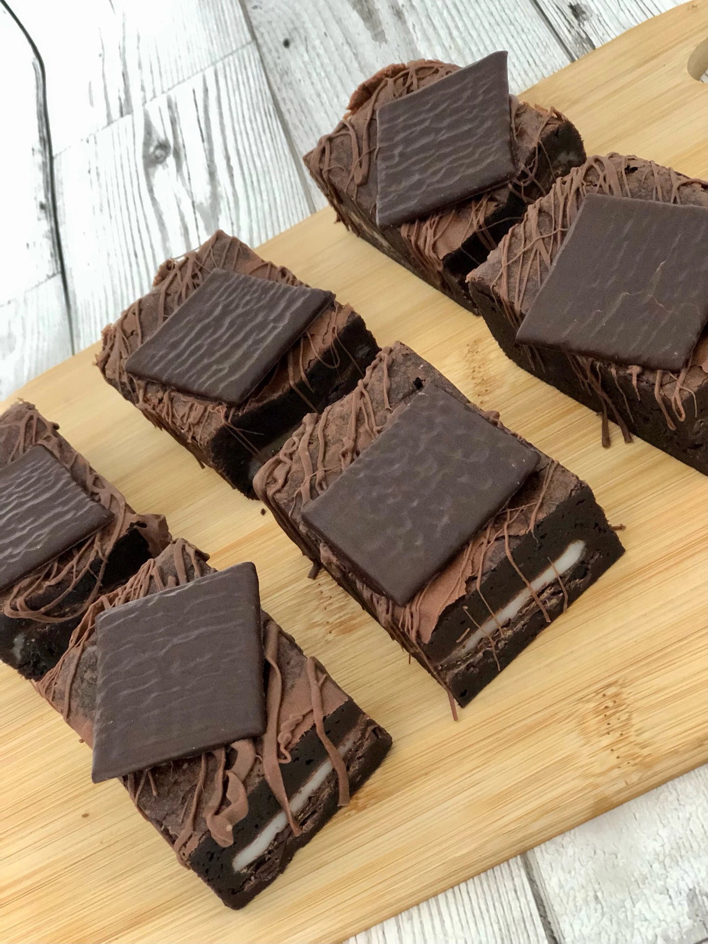 After Eight Mint Fully Loaded Chunky Chocolate Brownies