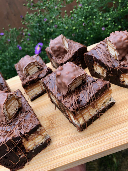Lion Bar Fully Loaded Chunky Homemade Chocolate Brownies
