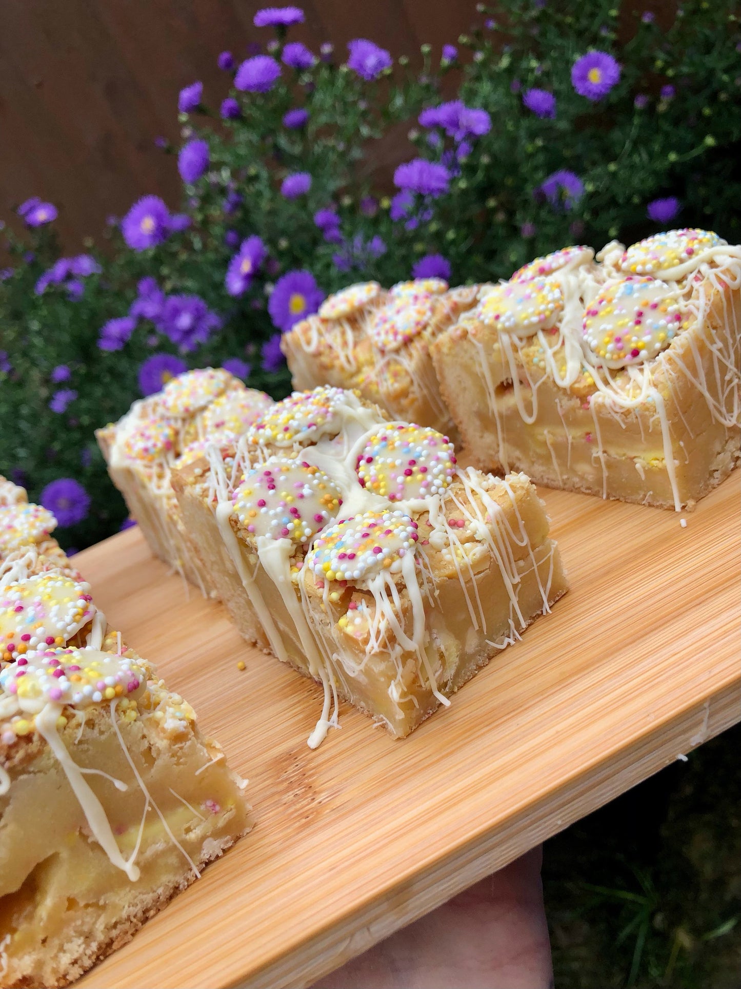 Jazzles Fully Loaded White Chocolate Chunky Blondies