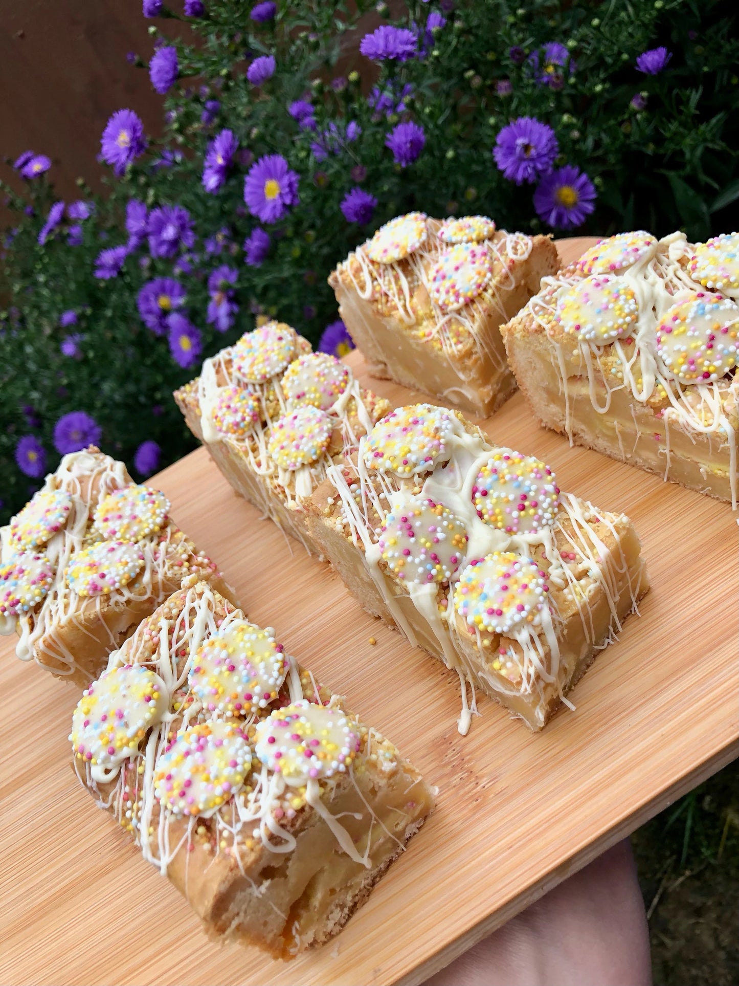 Jazzles Fully Loaded White Chocolate Chunky Blondies