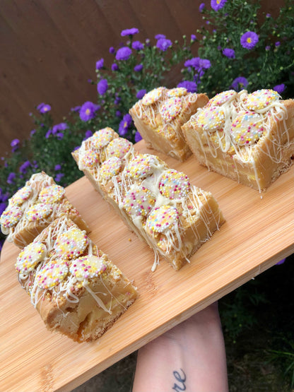 Jazzles Fully Loaded White Chocolate Chunky Blondies