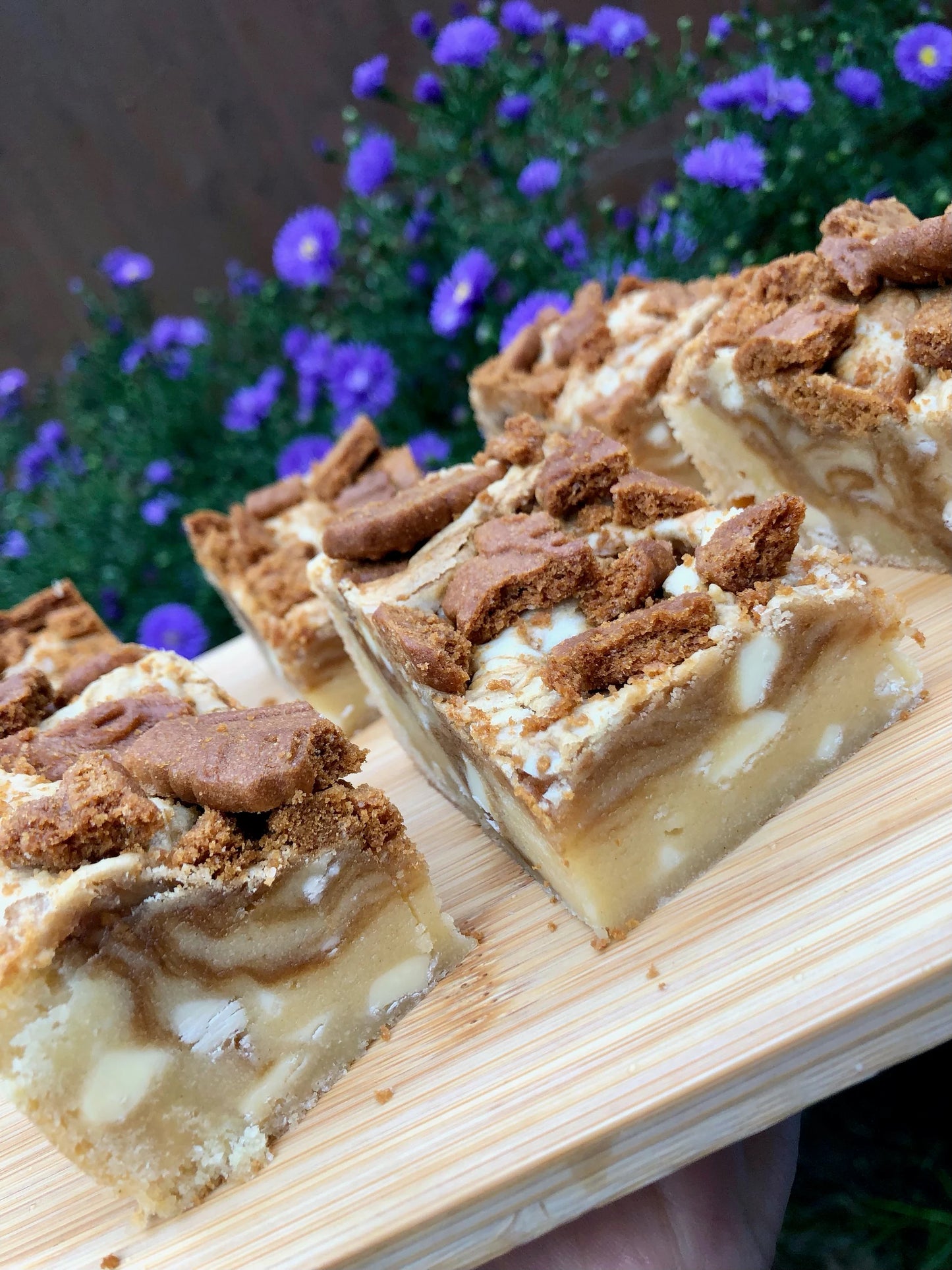 Lotus Biscoff Fully Loaded White Chocolate Chunky Blondies