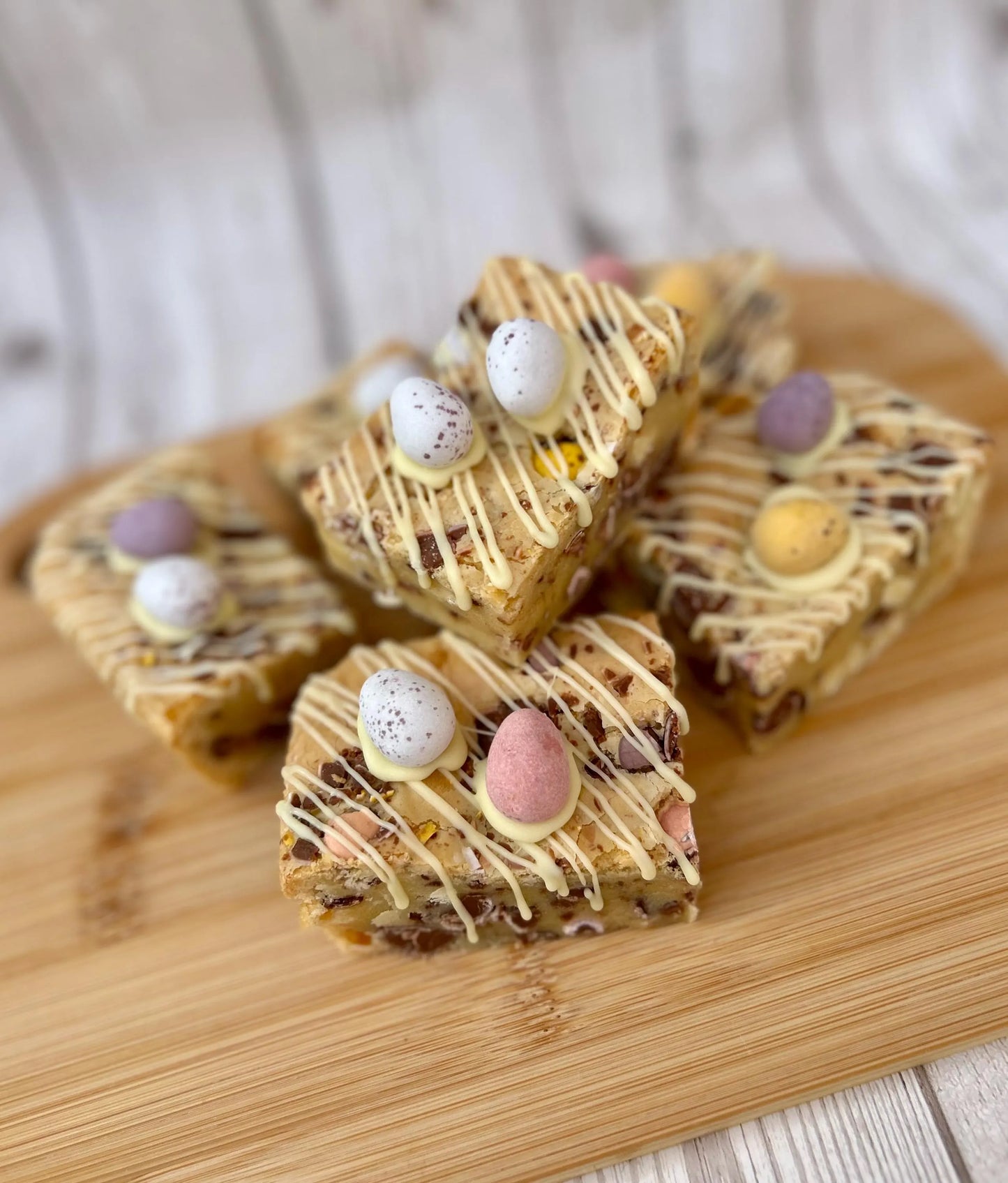 Mini Eggs Fully Loaded White Chocolate Chunky Easter Blondies
