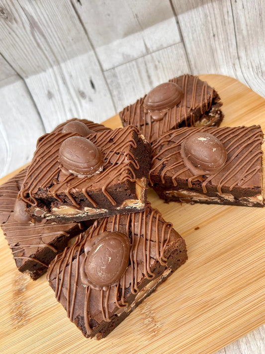 Creme Egg Fully Loaded Chocolate Brownies