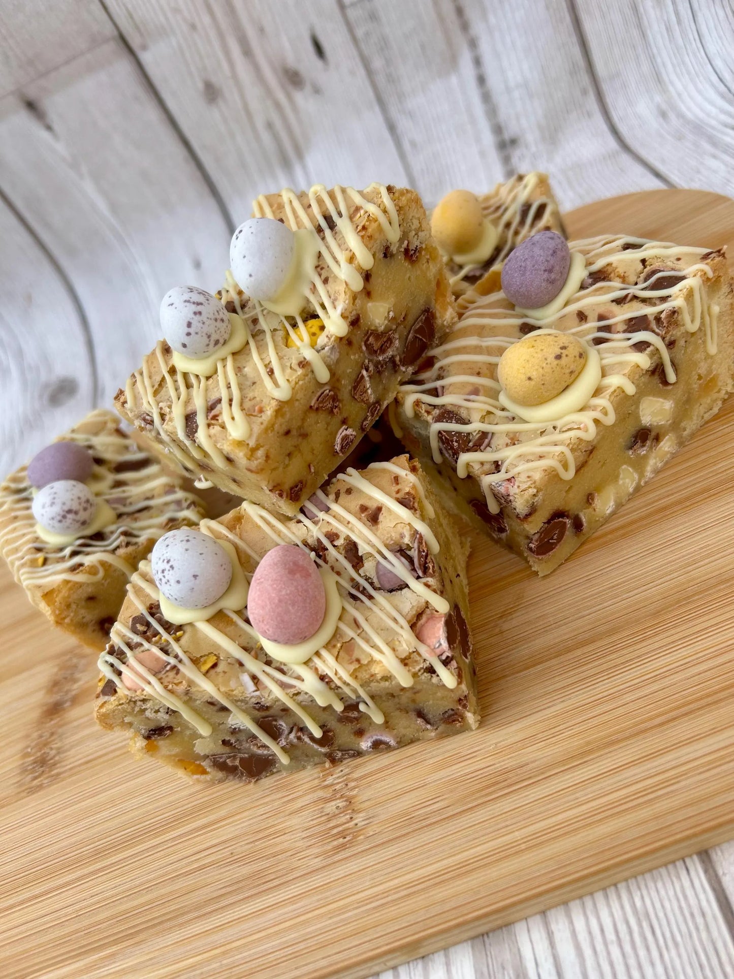 Mini Eggs Fully Loaded White Chocolate Chunky Easter Blondies