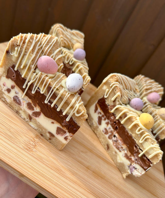 Milk & White Chocolate Mini Egg Cookie Pie