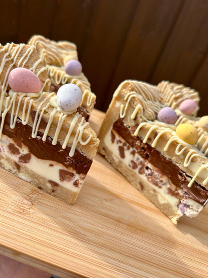 Milk & White Chocolate Mini Egg Cookie Pie