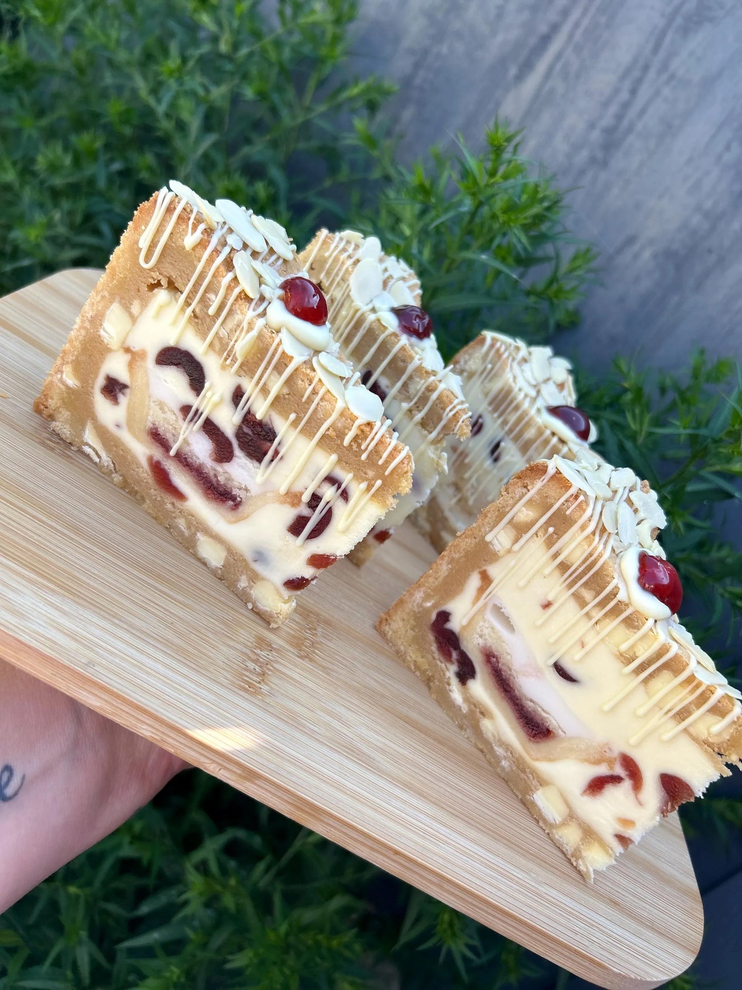 Cherry Bakewell Cookie Pie
