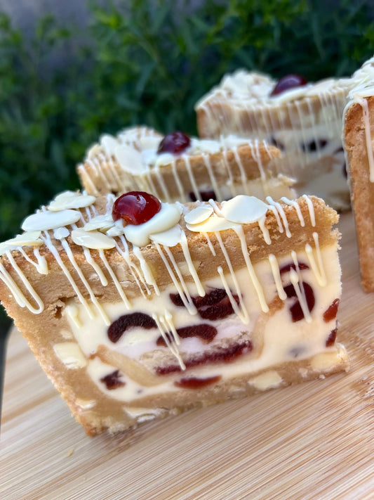 Cherry Bakewell Cookie Pie