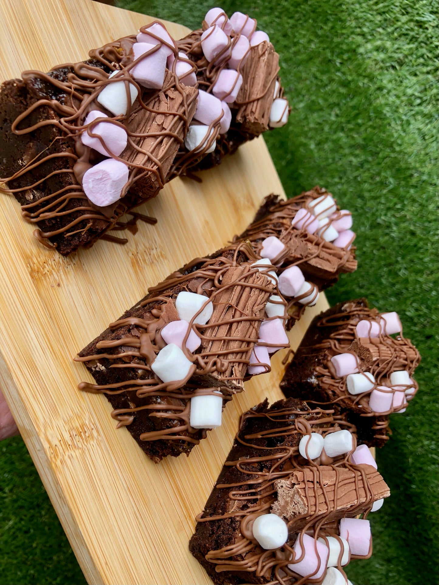 Hot Chocolate Inspired Cadburys Flake Chunky Brownies