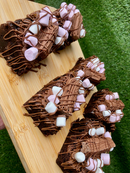 Hot Chocolate Inspired Cadburys Flake Chunky Brownies